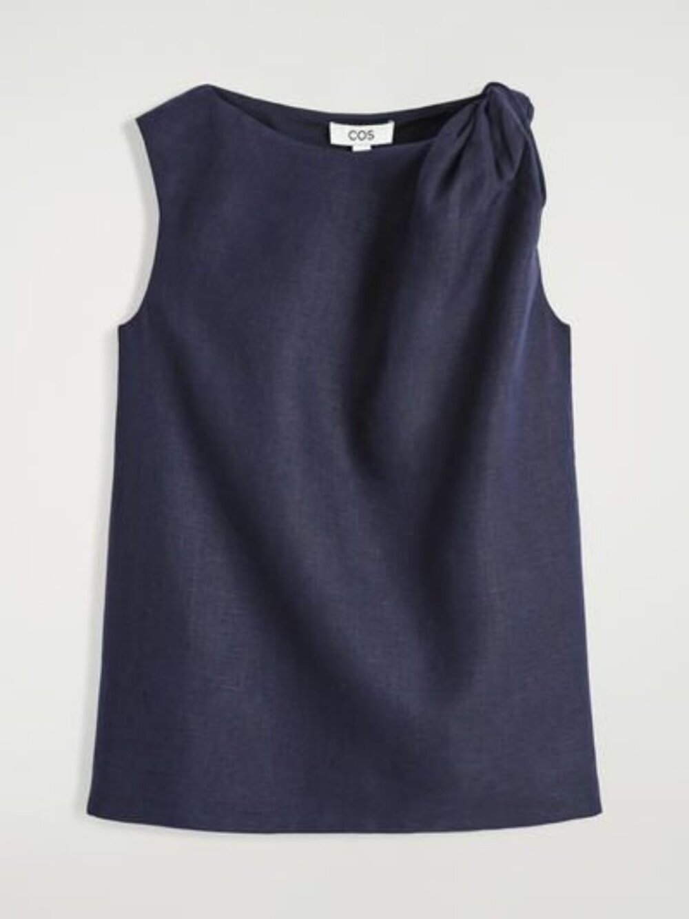 COS Twisted-Detail Linen Top